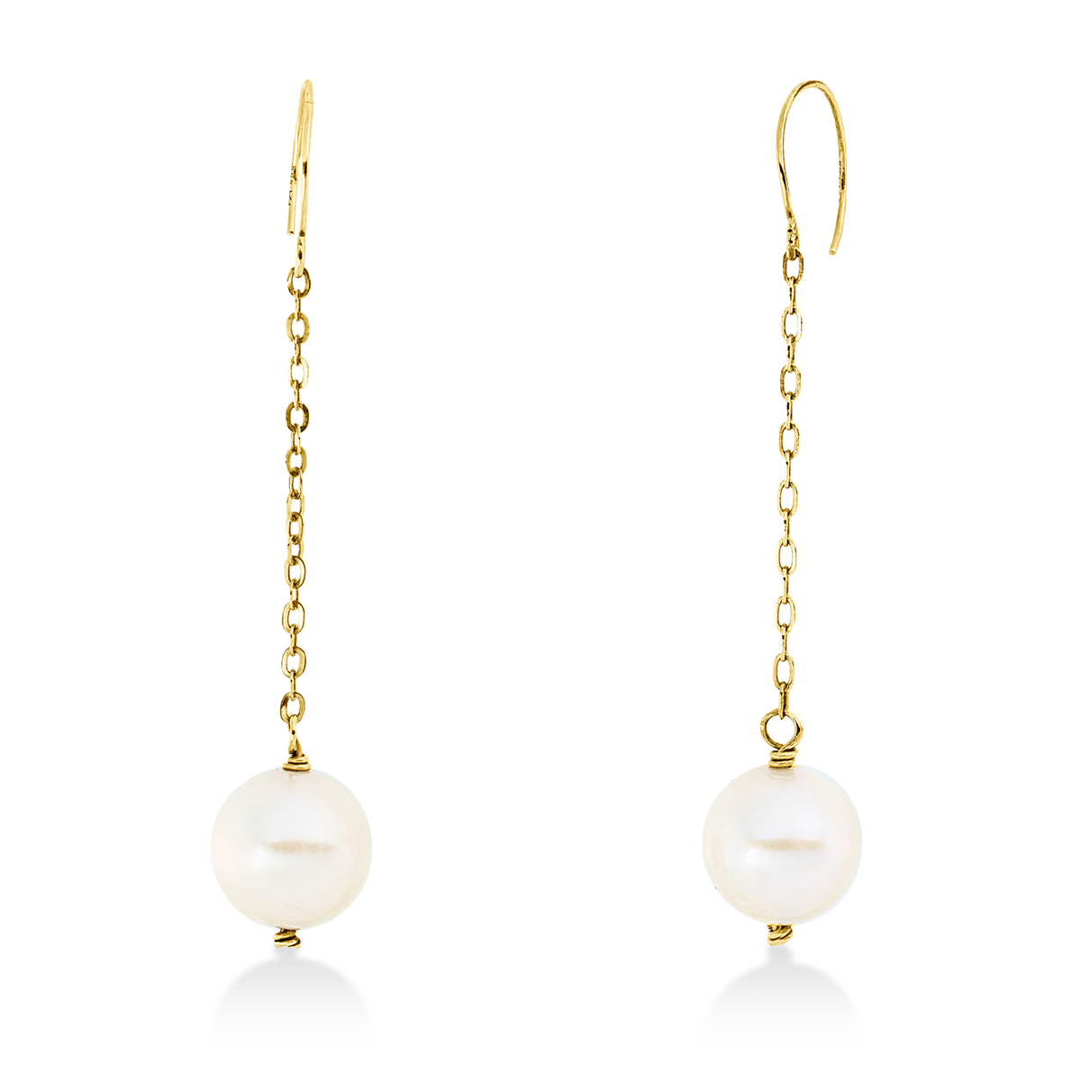 Ohrhänger  14kt Gelbgold mit 0,00ct Diamanten