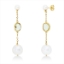 Ohrschmuck  14kt Gelbgold mit Farbstein
