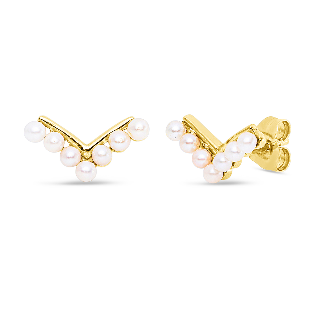 Ohrstecker  18kt Gelbgold mit 0,00ct Diamanten
