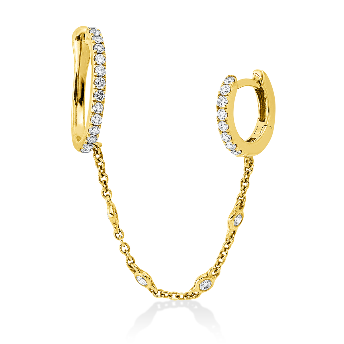 Ohrschmuck 18 kt GG, Ohrmanschette