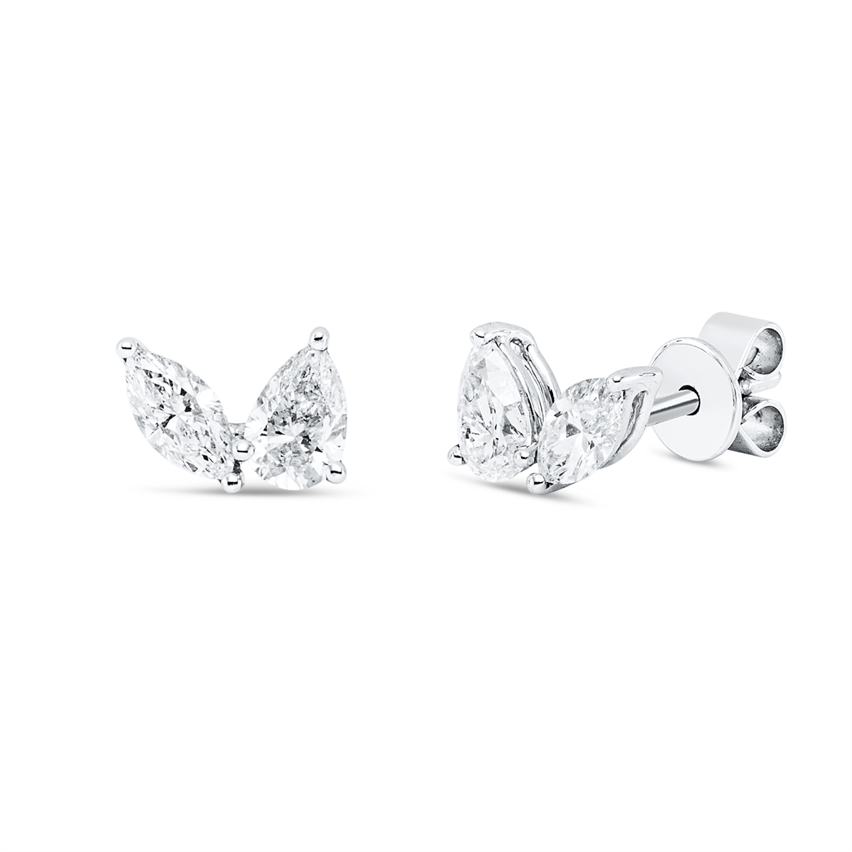 Ohrstecker 18 kt WG