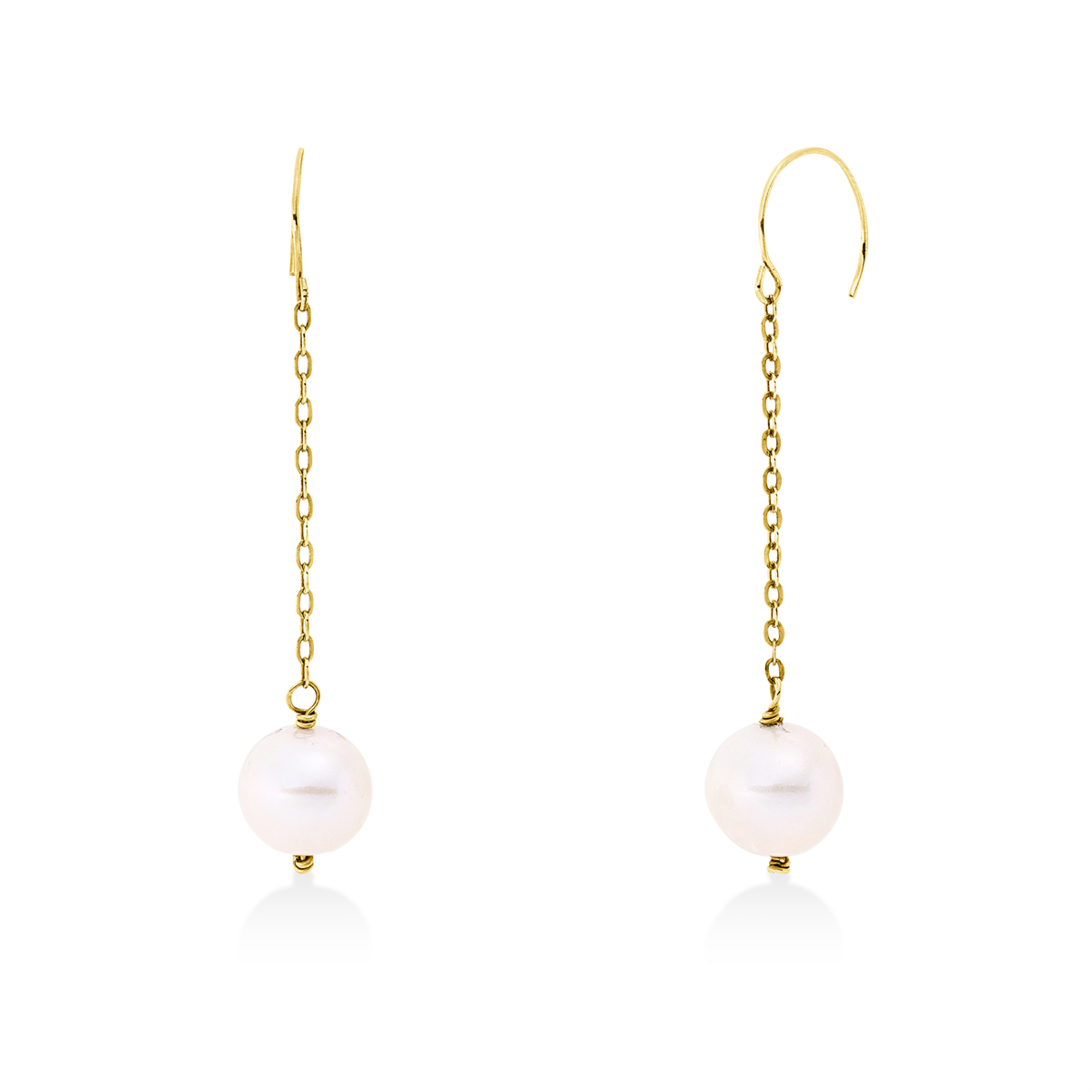 Ohrhänger  14kt Gelbgold mit 0,00ct Diamanten