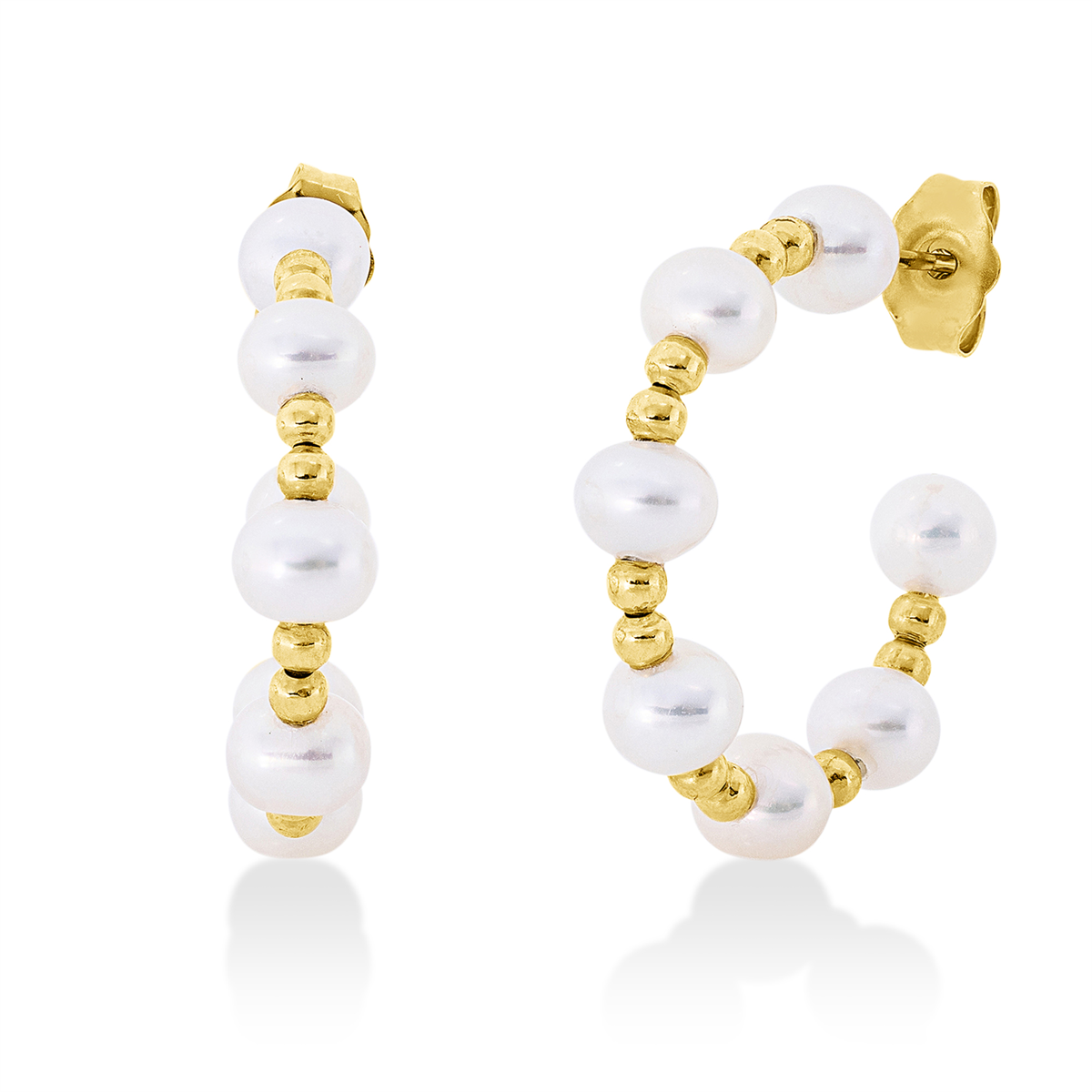 Ohrstecker  18kt Gelbgold mit 0,00ct Diamanten