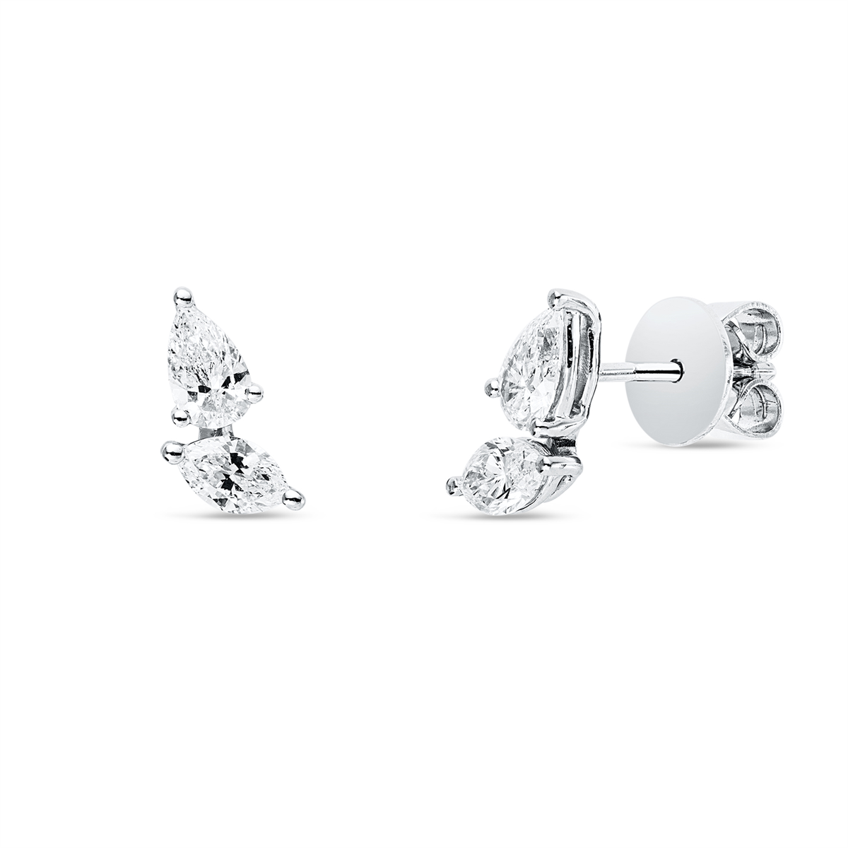 Ohrstecker 18 kt WG