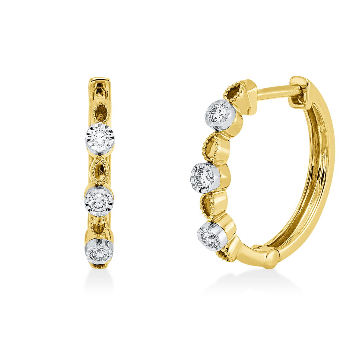 Creolen 18 kt GG+WG