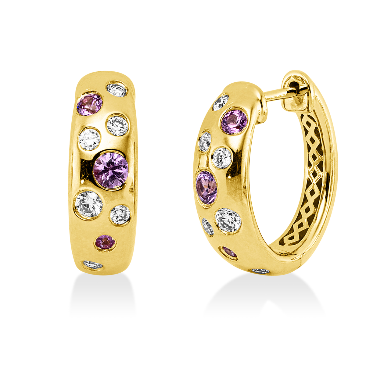 Creolen Zarge 14 kt GG