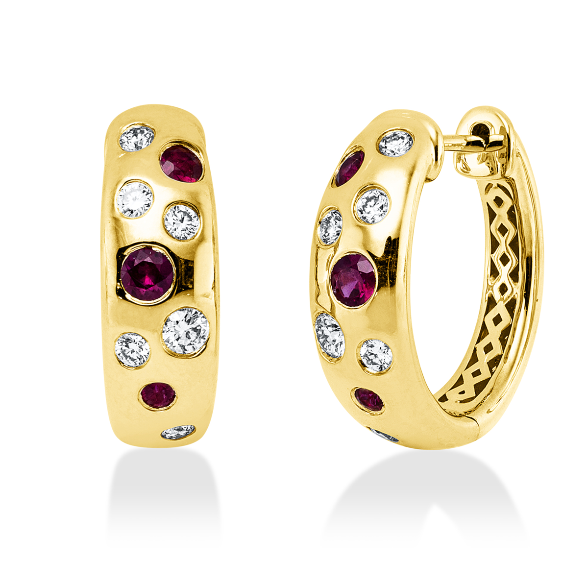 Creolen Zarge 14 kt GG