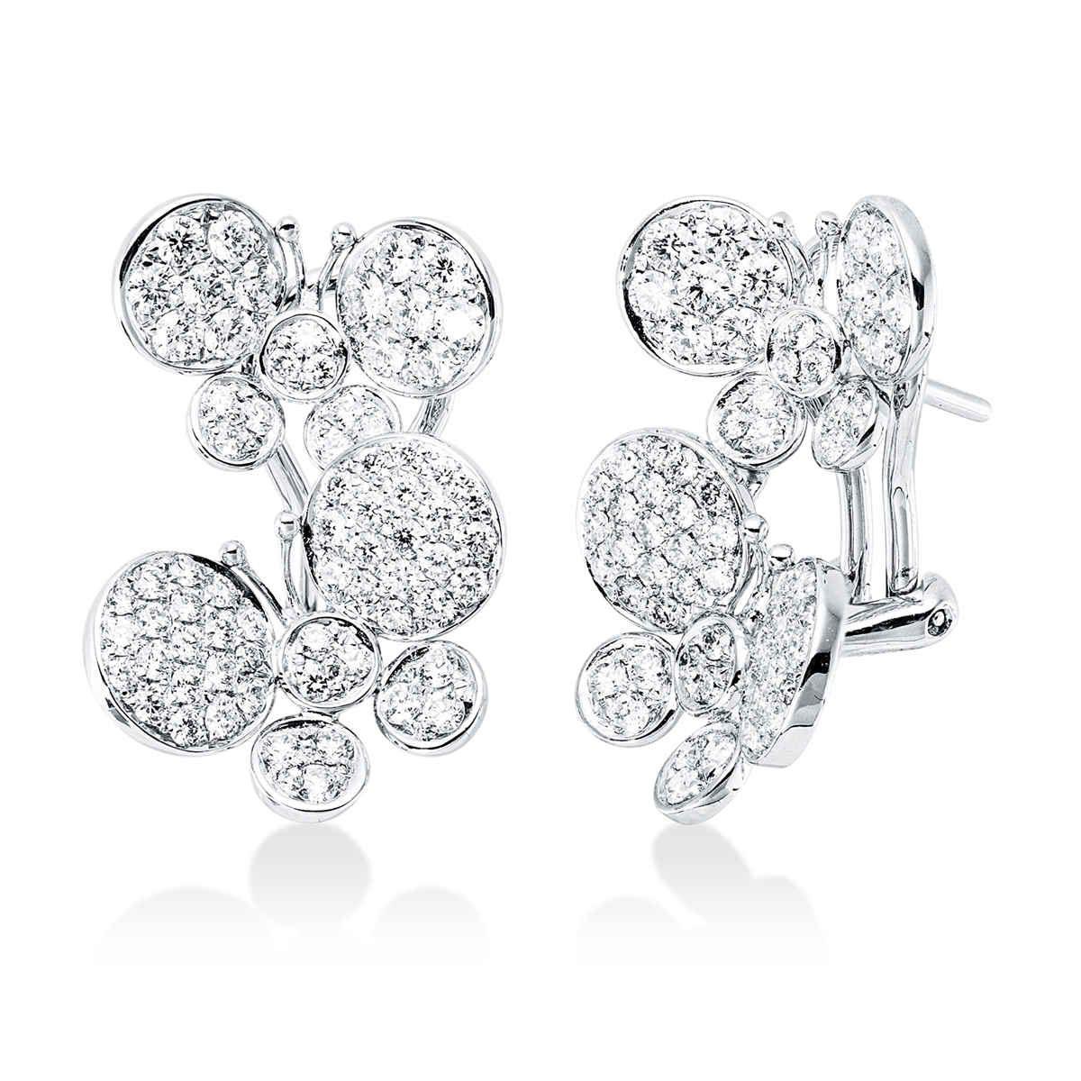 Ohrschmuck  18kt Weißgold mit 1,77ct Diamanten