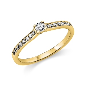 Ring 4er-Krappe 14 kt GG