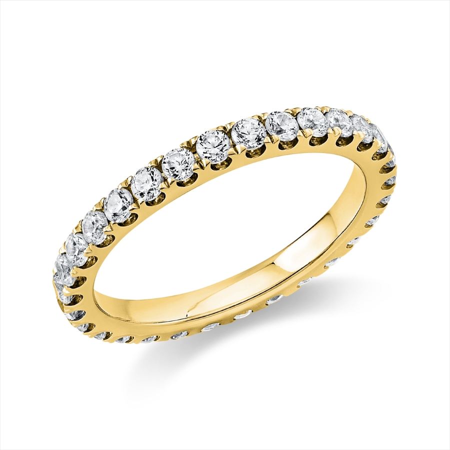 Infinity Memoire Ring  14kt Gelbgold mit 1,03ct Diamanten