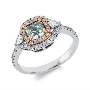 Ring 18 kt WG+RG, GIA 6345935395