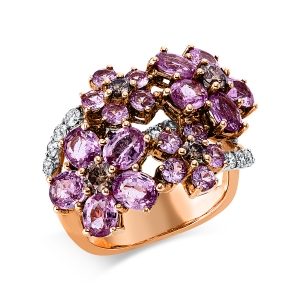 Ring 18 kt RG+WG