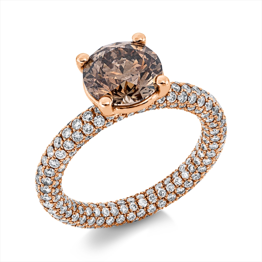 Ring 4er-Krappe 18 kt RG, GIA2225178942