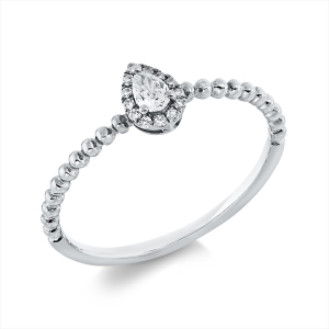 Ring 18 kt WG Tropfen