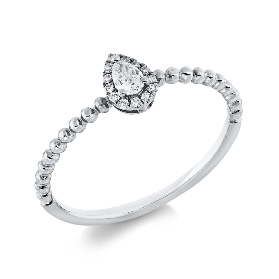 Ring 18 kt WG Tropfen