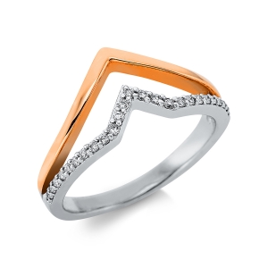 Ring 18 kt RG+WG