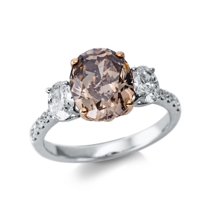 Ring 4er-Krappe 18 kt WG+RG