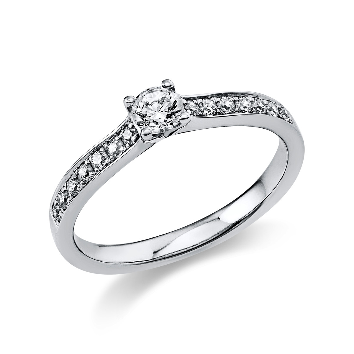 Ring 4er-Krappe 14 kt WG