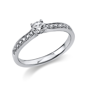 Ring 4er-Krappe 14 kt WG