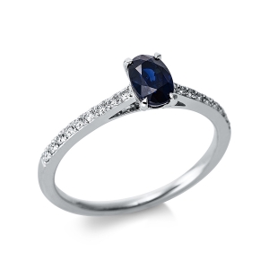Ring 4er-Krappe 18 kt WG