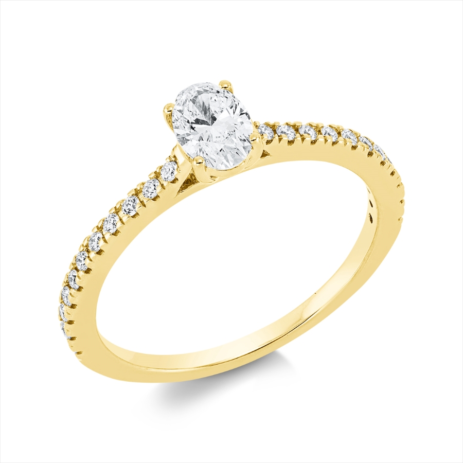 Ring 4er-Krappe 18 kt GG