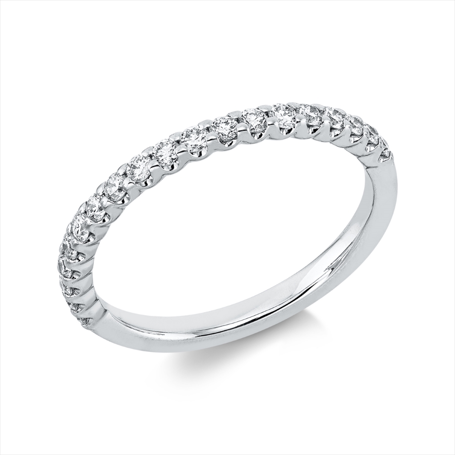Memoire halb Ring  18kt Gelbgold mit 0,37ct Diamanten