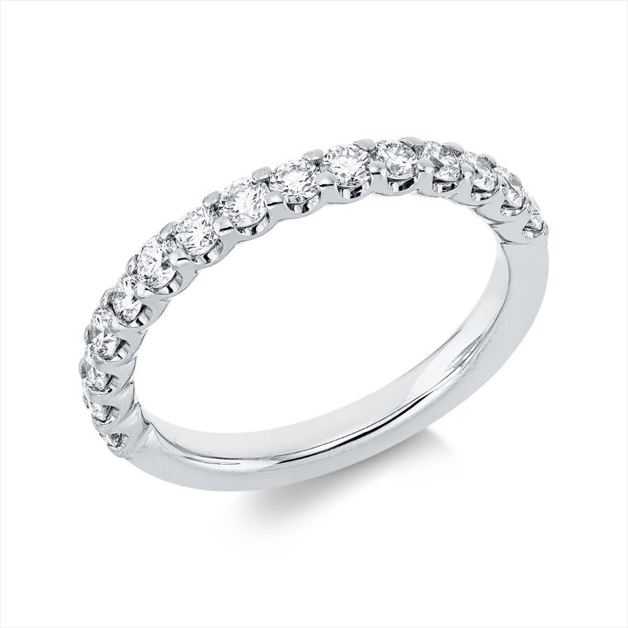Memoire halb Ring  18kt Gelbgold mit 0,70ct Diamanten