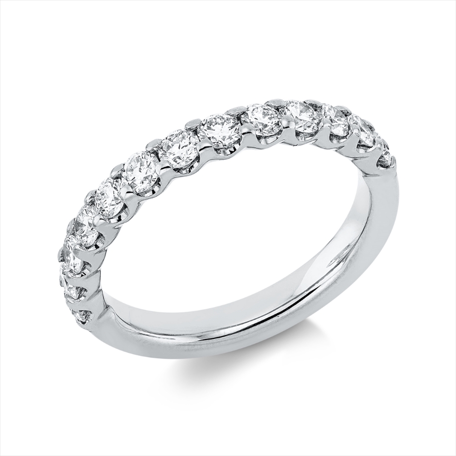 Memoire halb Ring  18kt Gelbgold mit 0,87ct Diamanten