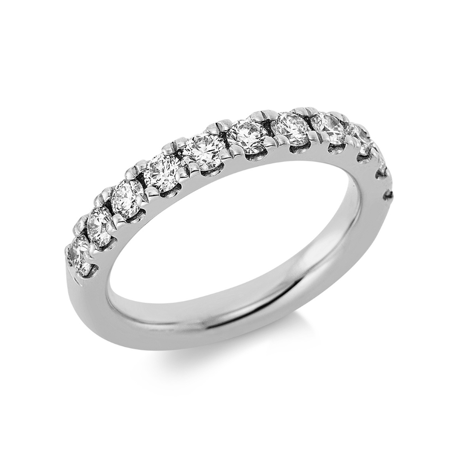 Memoire halb Ring  14kt Gelbgold mit 0,92ct Diamanten