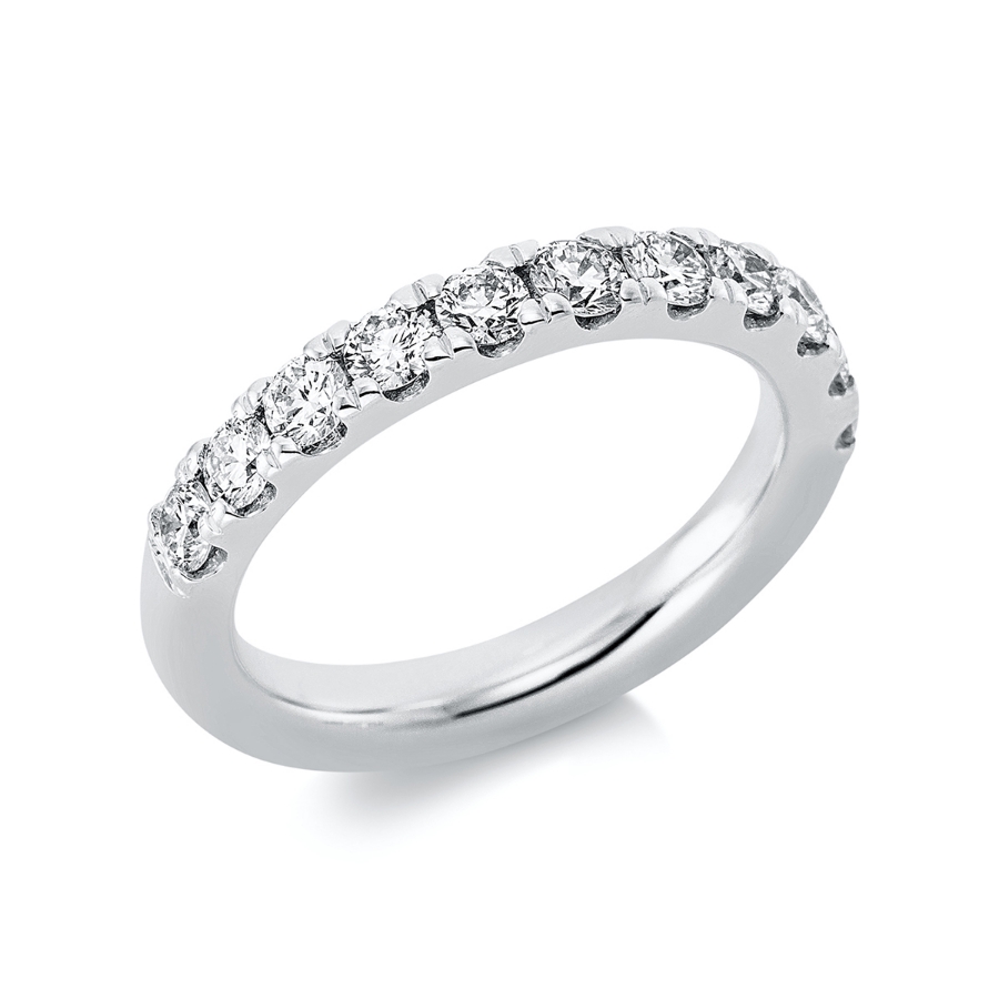 Memoire halb Ring  14kt Gelbgold mit 1,08ct Diamanten