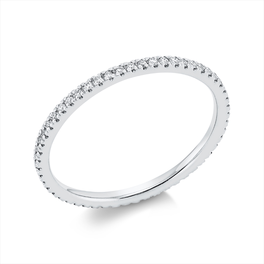 Infinity Memoire Ring  14kt Gelbgold mit 0,19ct Diamanten