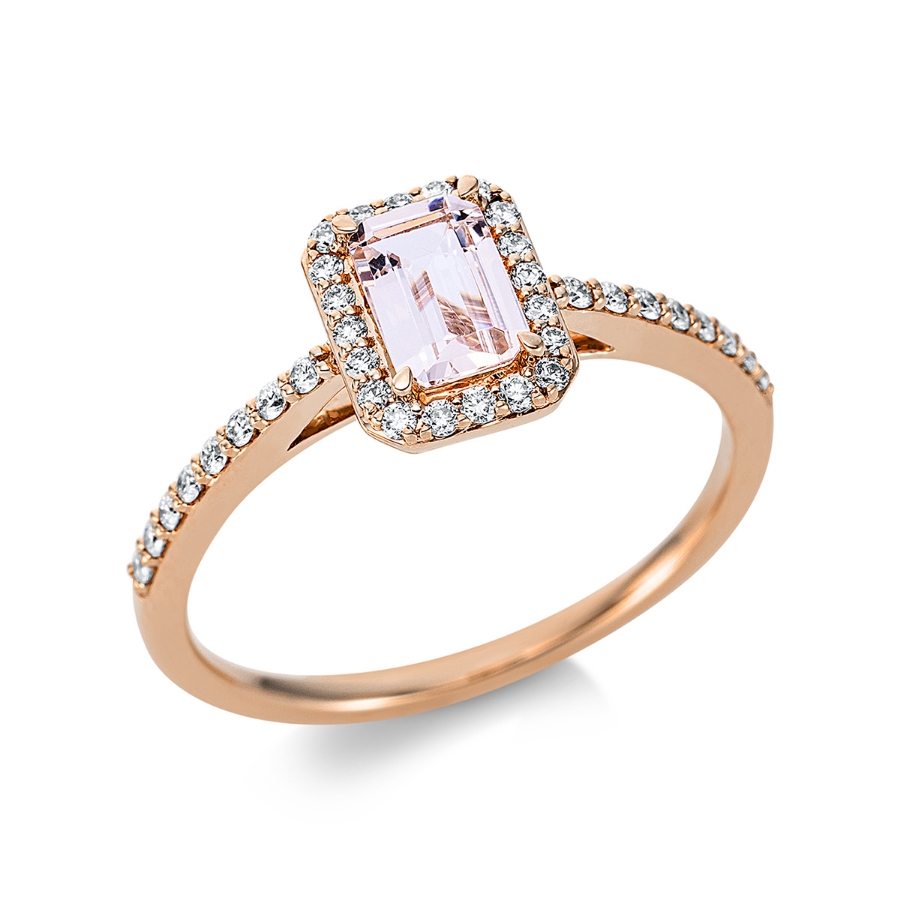 Ring 4er-Krappe 18 kt RG
