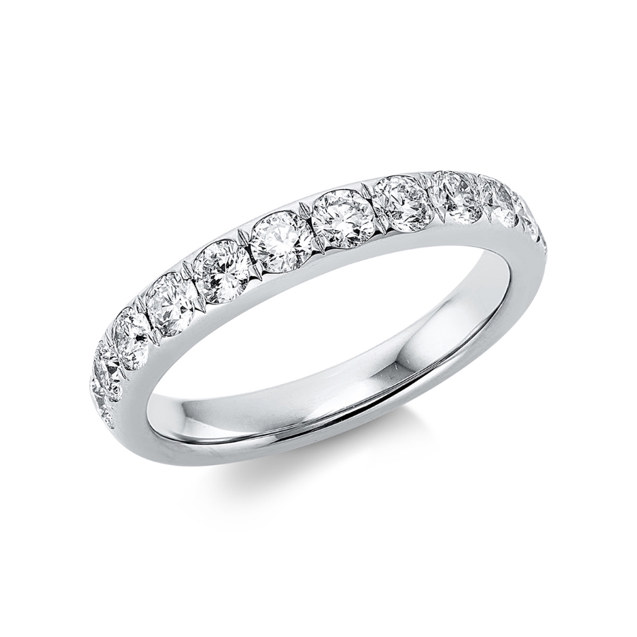 Memoire halb Ring  18kt Gelbgold mit 0,96ct Diamanten