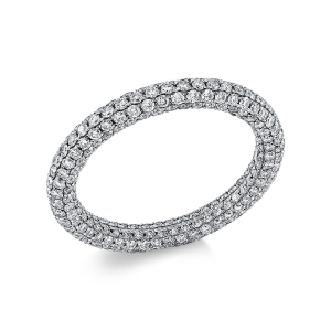 Pavé Ring  18kt Weißgold mit 1,88ct Diamanten