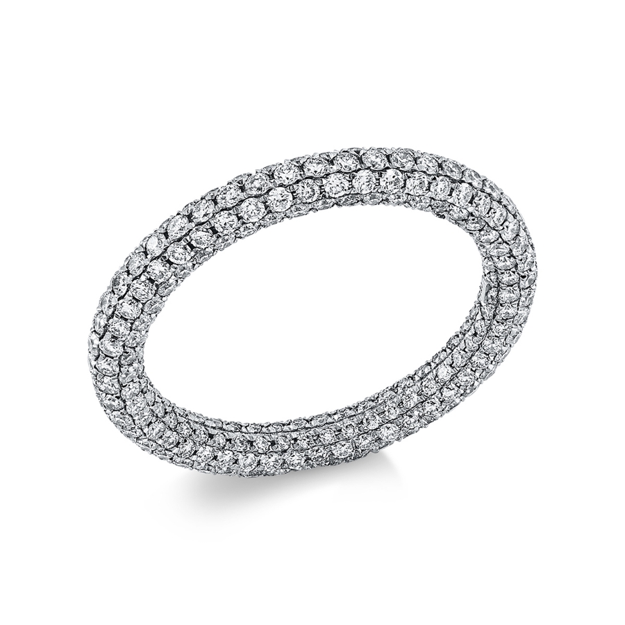 Pavé Ring  18kt Weißgold mit 1,88ct Diamanten