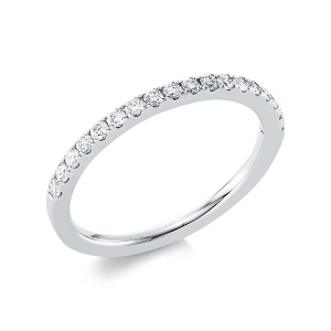 Memoire halb Ring  18kt Gelbgold mit 0,27ct Diamanten