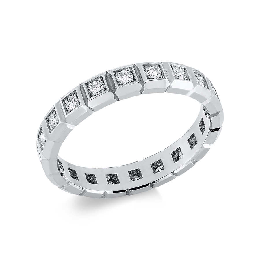 Infinity Memoire Ring  18kt Weißgold mit 0,41ct Diamanten