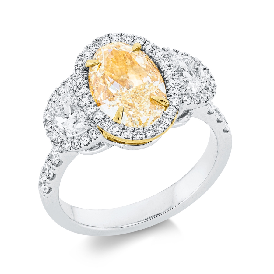 Ring 18 kt WG+GG, GIA5463033659
