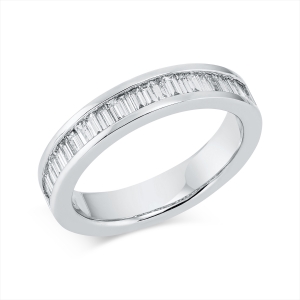 Memoire halb Ring  18kt Weißgold mit 0,66ct Diamanten