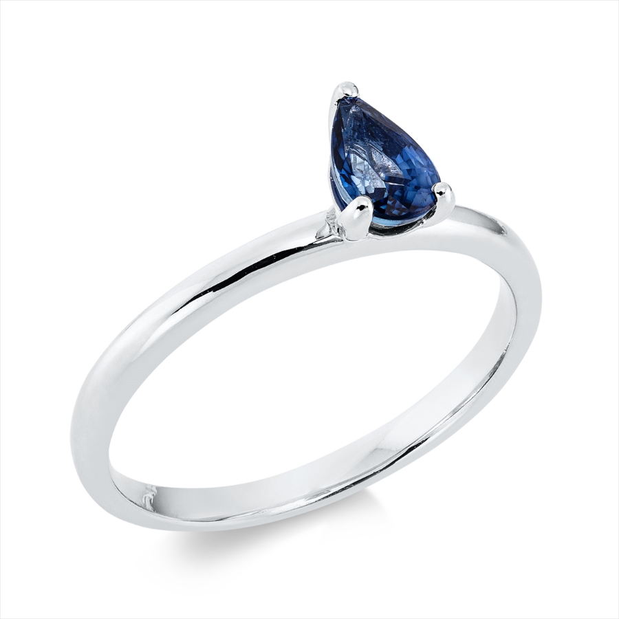 Ring 3er-Krappe 18 kt WG Tropfen