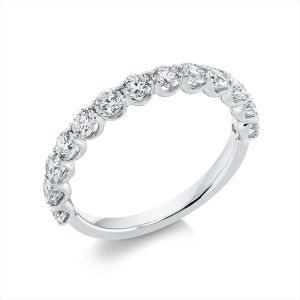Memoire halb Ring  18kt Gelbgold mit 1,06ct Diamanten