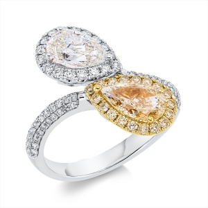 Ring 18 kt WG+GG