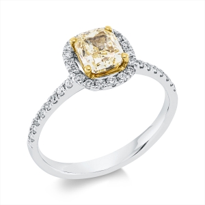 Ring 4er-Krappe 18 kt WG+GG, GIA 1158026509