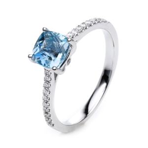 Ring 4er-Krappe 18 kt WG