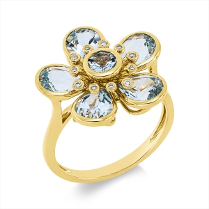 Ring 18 kt GG Blume