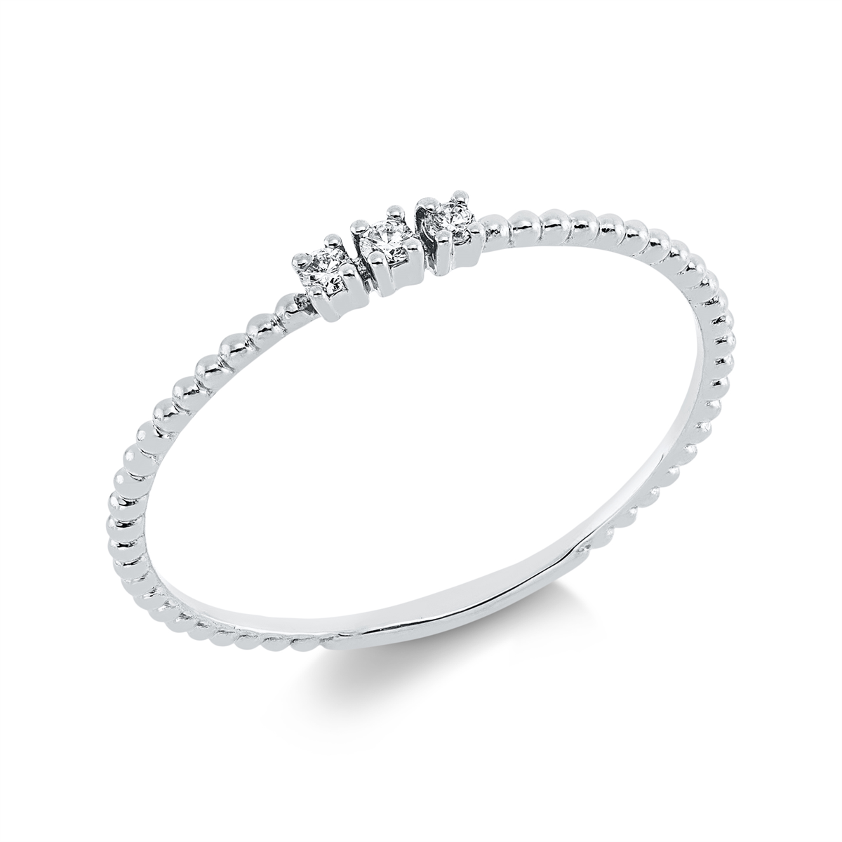 Ring 4er-Krappe 18 kt WG