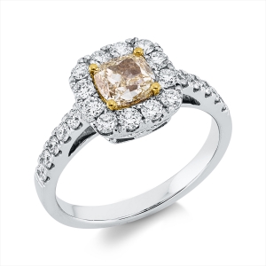 Ring 18 kt WG+GG, GIA 1528210652
