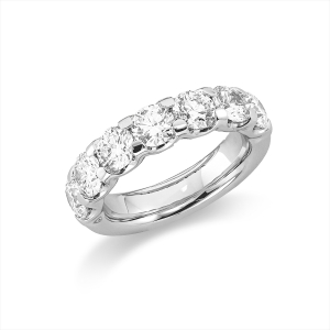 Memoire halb Ring 4er-Krappe 18kt Weißgold GIA Premium Edition mit 2,80ct Diamanten