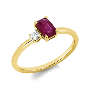 Ring 4er-Krappe 18 kt GG