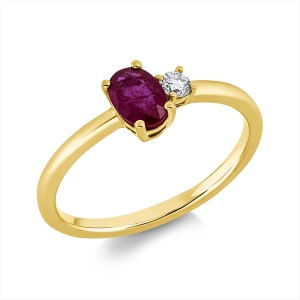 Ring 4er-Krappe 18 kt GG
